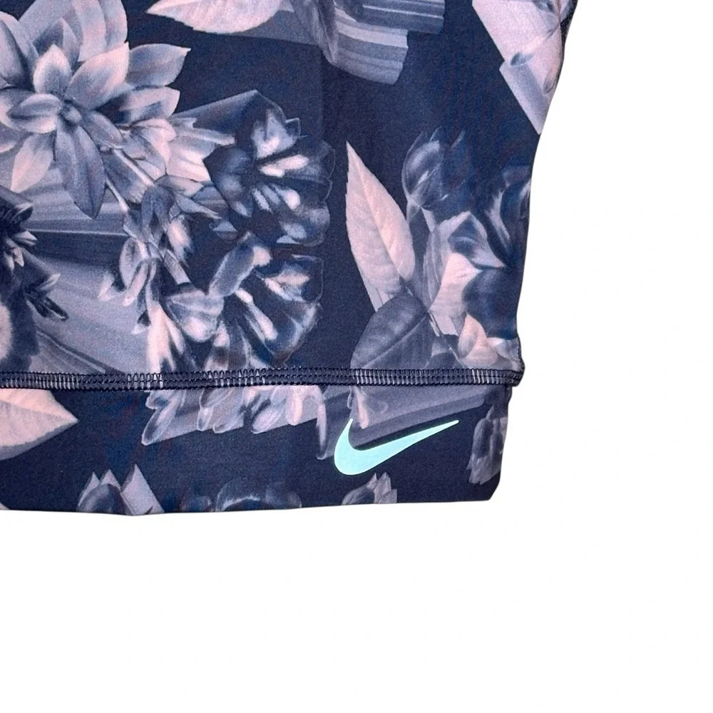 Women's Nike Epic Lux Running Floral Print Tank M Pink Gray Gym Running Yoga